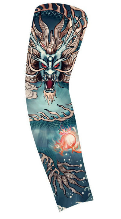 New Tattoo Ice Sleeves Men's Summer Anti UV Ice Silk Sunscreen Sleeves Cycling Protective Sleeves