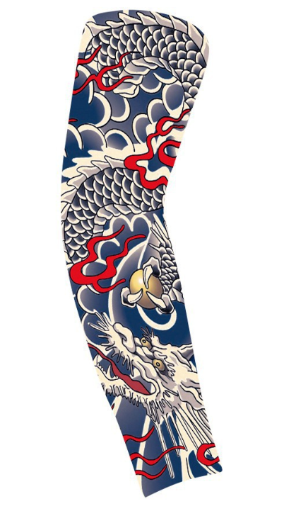 New Tattoo Ice Sleeves Men's Summer Anti UV Ice Silk Sunscreen Sleeves Cycling Protective Sleeves