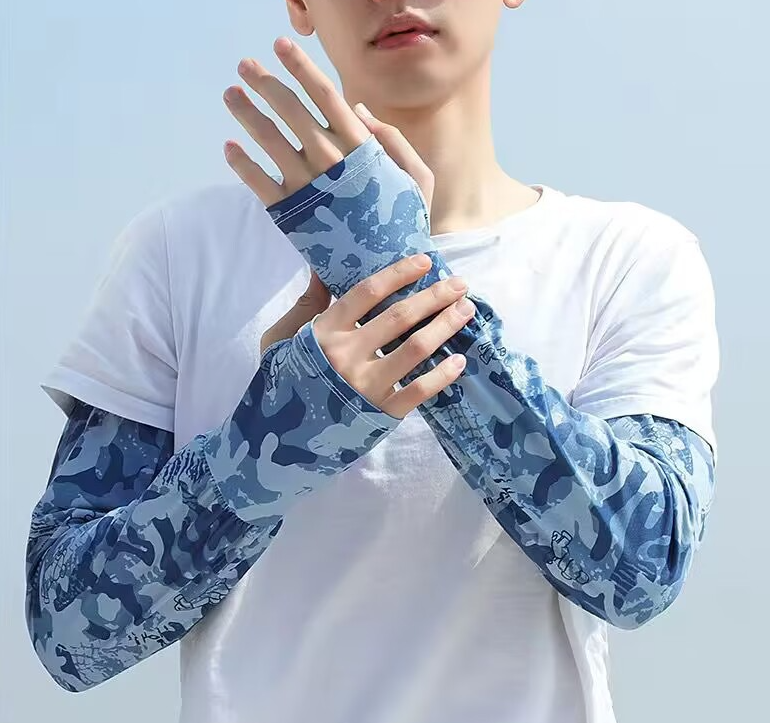 Men's sun protection sleeves, summer sports ice sleeves, loose and breathable outdoor cycling