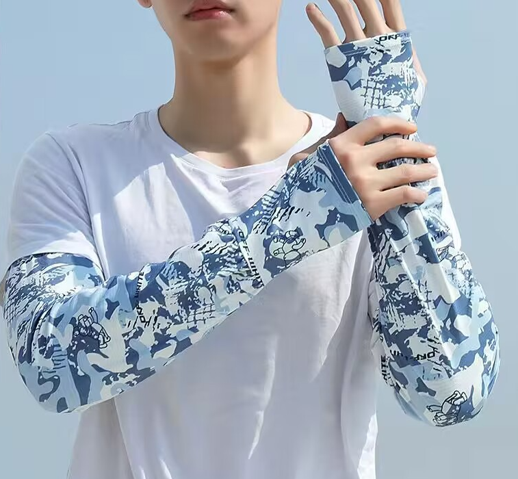 Men's sun protection sleeves, summer sports ice sleeves, loose and breathable outdoor cycling