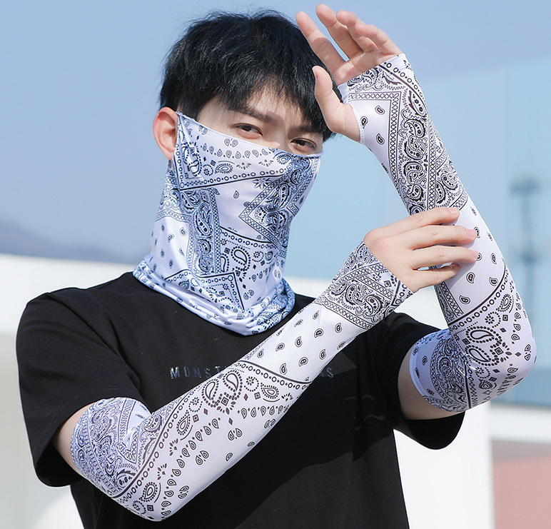 Summer sun protection, outdoor cycling, men's and women's UV protection, ice silk ice sleeve sleeves
