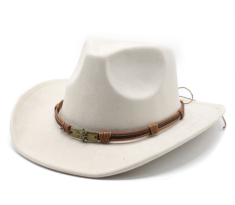 Western cowboy hats for men and women, outdoor travel hats with rolled brims, ethnic style fedoras, felt hats