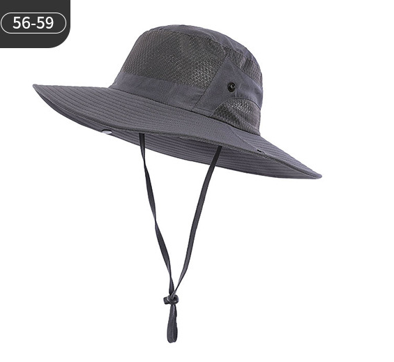 Portable Fisherman Hat for Men, Outdoor Fishing Mesh Breathable Sun Hat, Hiking Cap