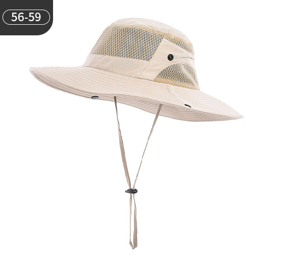 Portable Fisherman Hat for Men, Outdoor Fishing Mesh Breathable Sun Hat, Hiking Cap