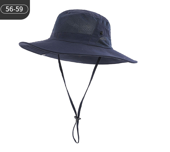 Portable Fisherman Hat for Men, Outdoor Fishing Mesh Breathable Sun Hat, Hiking Cap