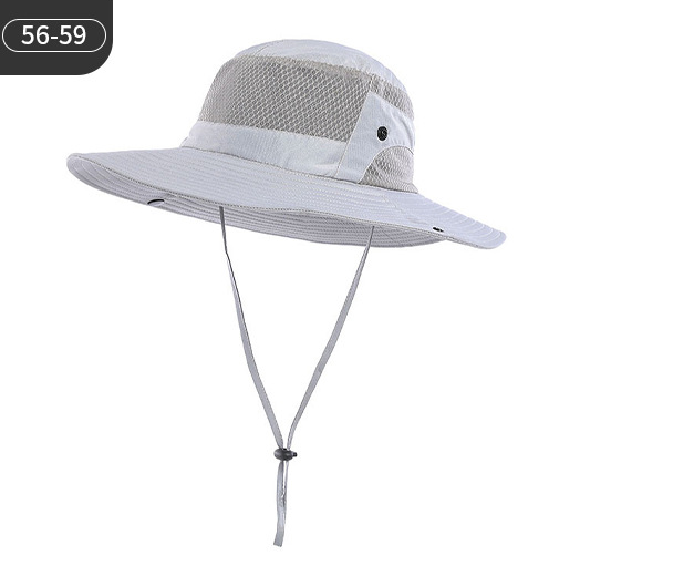 Portable Fisherman Hat for Men, Outdoor Fishing Mesh Breathable Sun Hat, Hiking Cap