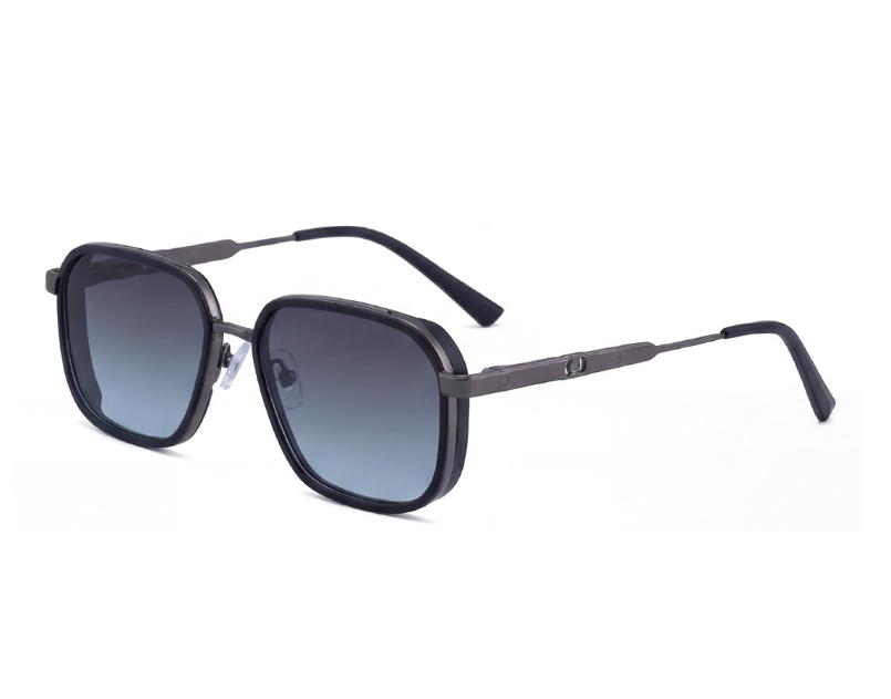 New European and American Fashion Box Sunglasses Men's Metal Legs Outdoor Versatile Sunscreen Sunglasses