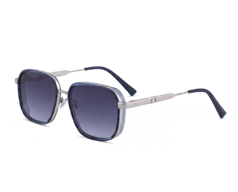 New European and American Fashion Box Sunglasses Men's Metal Legs Outdoor Versatile Sunscreen Sunglasses