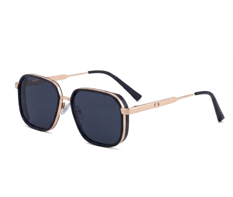 New European and American Fashion Box Sunglasses Men's Metal Legs Outdoor Versatile Sunscreen Sunglasses