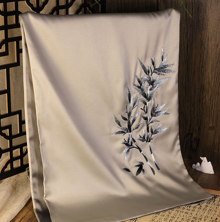 Suzhou Retro Embroidery Scarf Women's Silk Handmade Suzhou Embroidery Scarf National Style