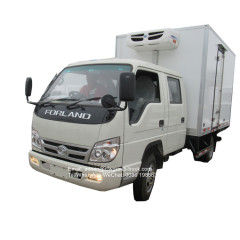 foton double cabin 3.5tons small reefer truck