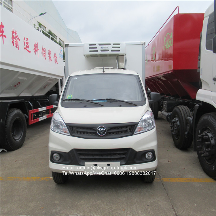 Foton gasoline 1.5ton mini refrigerator truck