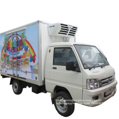 Foton right hand drive 1 ton refrigerated truck