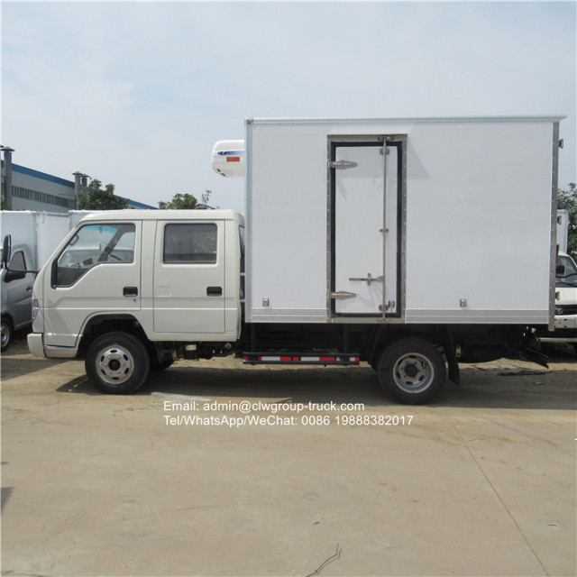 foton double cabin 3.5tons small reefer truck