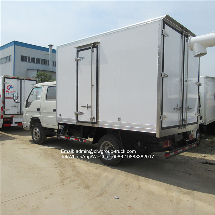 foton double cabin 3.5tons small reefer truck