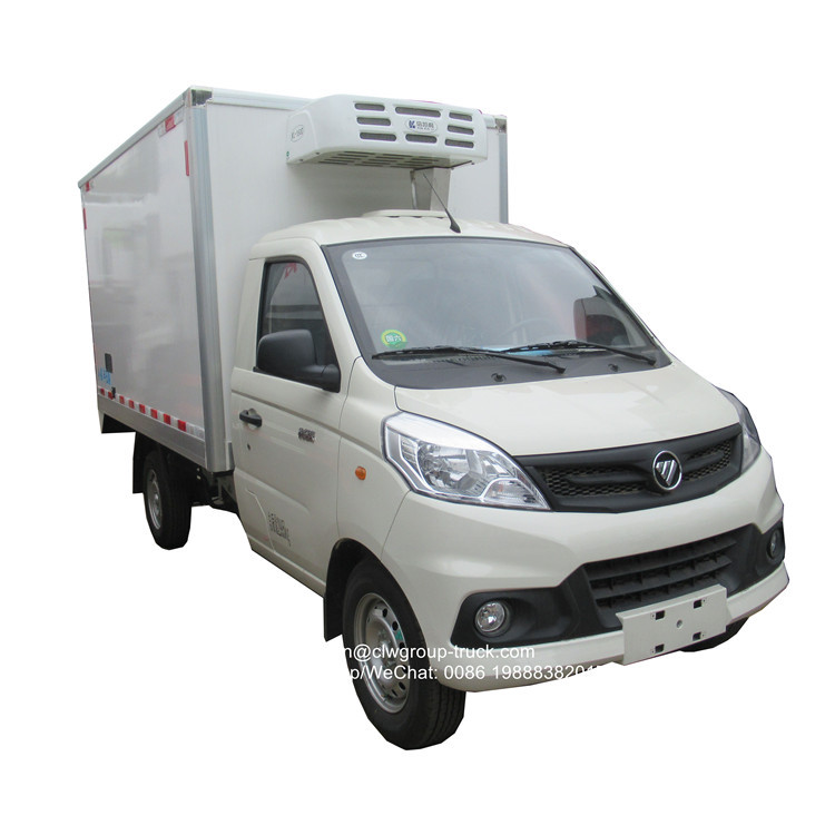 Foton gasoline 1.5ton mini refrigerator truck
