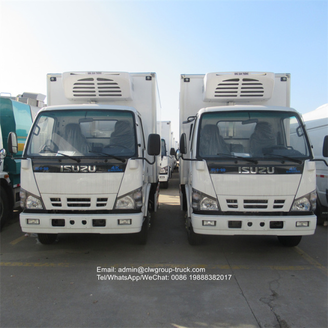 isuzu 130hp insulated truck box vehicle freezer