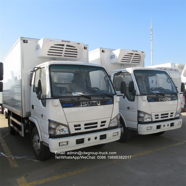 isuzu 130hp insulated truck box vehicle freezer