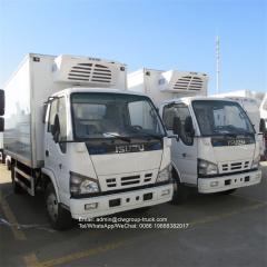 isuzu 130hp insulated truck box vehicle freezer