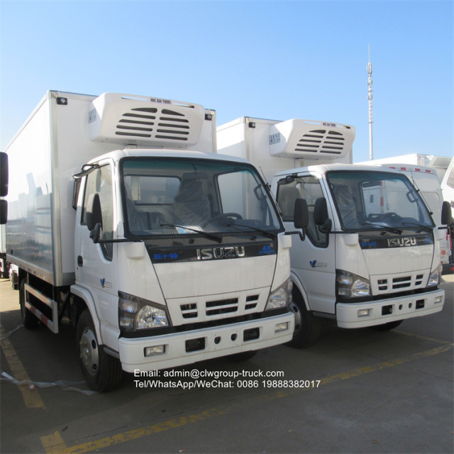 isuzu 130hp insulated truck box vehicle freezer