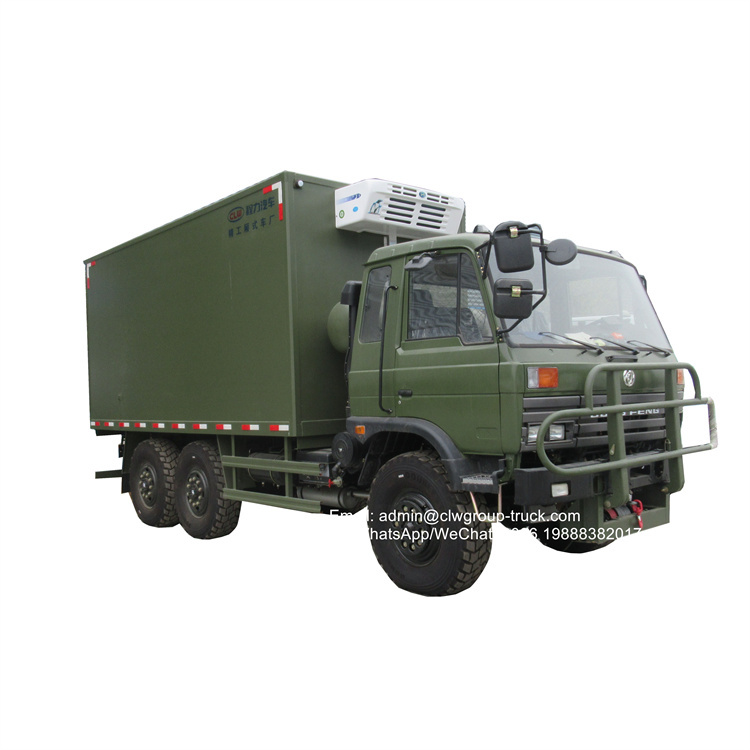 dongfeng 6x6 8tons box freezer truck refrigerator