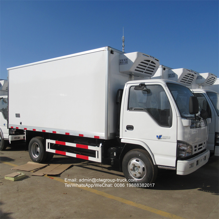 isuzu 130hp insulated truck box vehicle freezer
