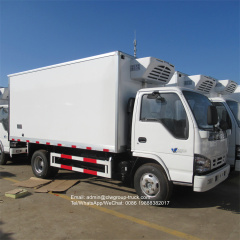 isuzu 130hp insulated truck box vehicle freezer