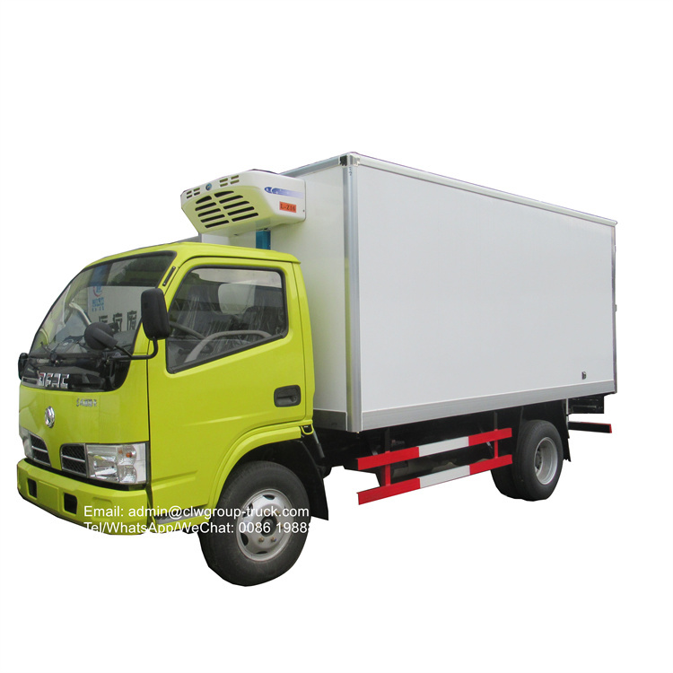 dongfeng right hand drive cooling box truck