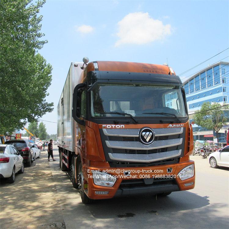 foton 12 wheeler 9.6m van refrigerator vehicle 25 ton