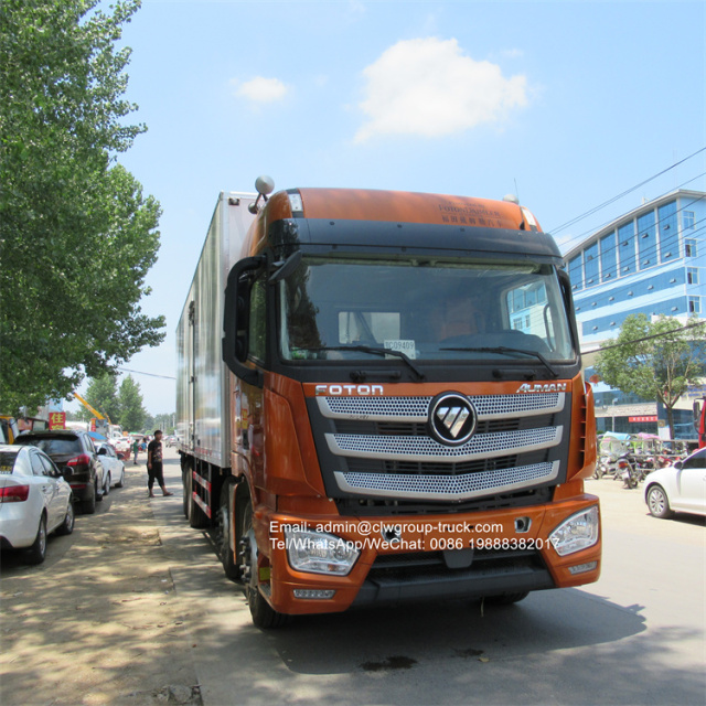 foton 12 wheeler 9.6m van refrigerator vehicle 25 ton