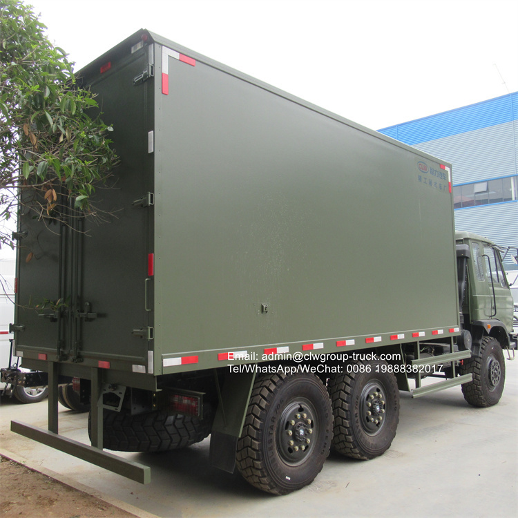 dongfeng 6x6 8tons box freezer truck refrigerator