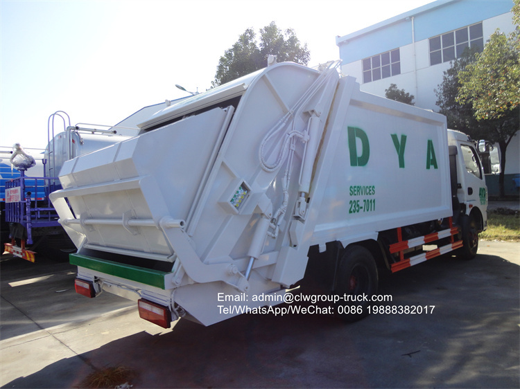 Dongfeng 7m3 compactor garbage truck for sale