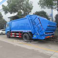 dongfeng 190hp truck trash compactor box garbage