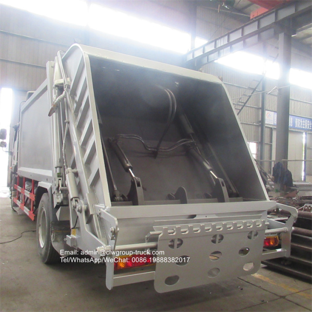 Foton rubbish bin compactor garbage truck