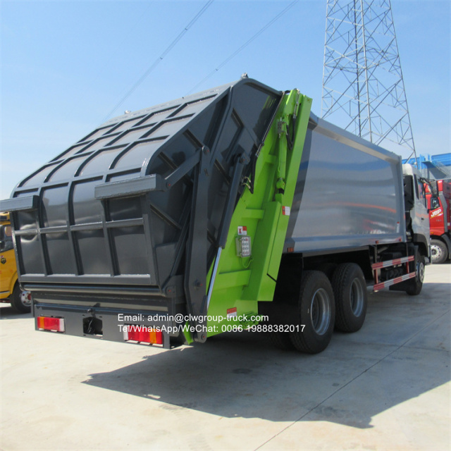 dongfeng new 10 wheeler 18m3 16m3 garbage compactor truck