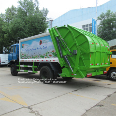 dongfeng 190hp 14m3 compressed garbage truck