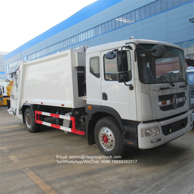 Dongfeng back loaded compression garbage truck