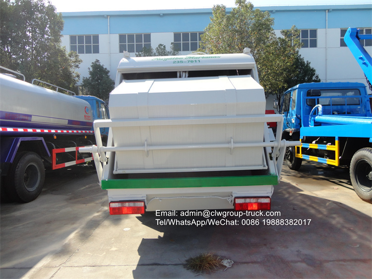 Dongfeng 7m3 compactor garbage truck for sale