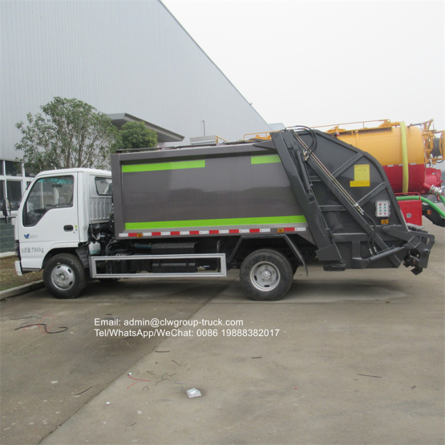 ISUZU 130HP 5CBM garbage compactor truck