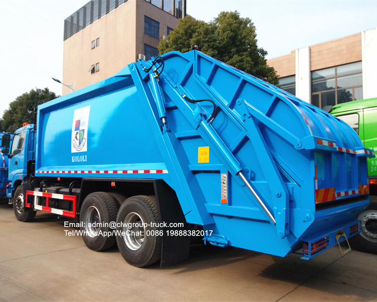 Foton 6x4 20m3 compactor garbage truck price