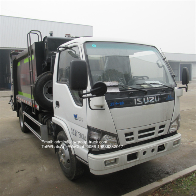 ISUZU 130HP 5CBM garbage compactor truck