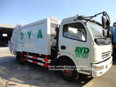 Dongfeng 7m3 compactor garbage truck for sale