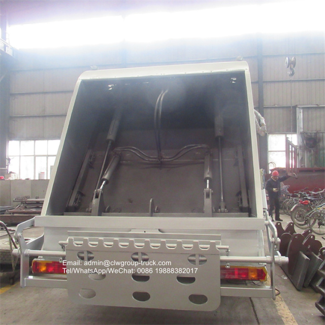 Foton rubbish bin compactor garbage truck