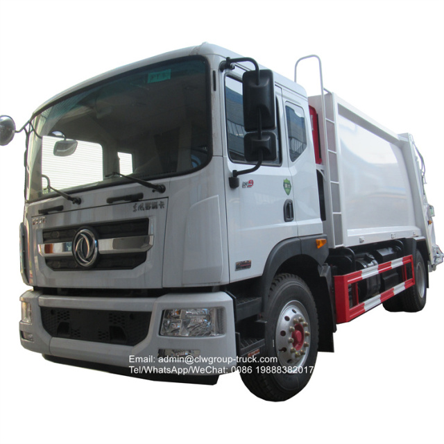 Dongfeng back loaded compression garbage truck