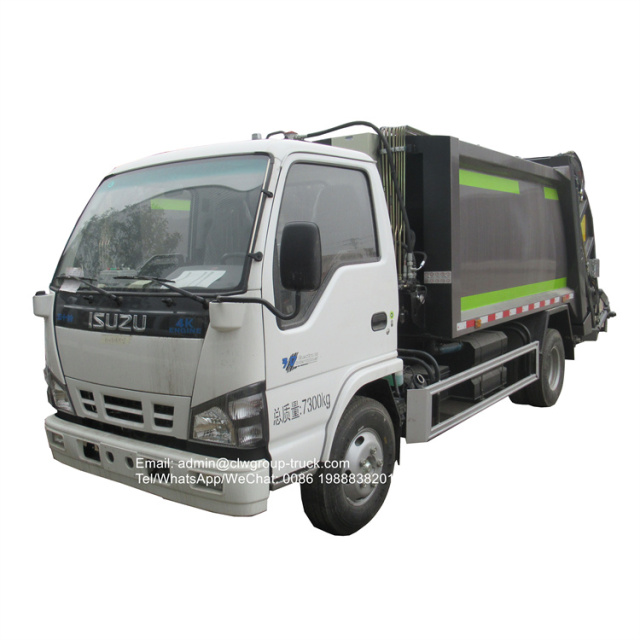 ISUZU 130HP 5CBM garbage compactor truck