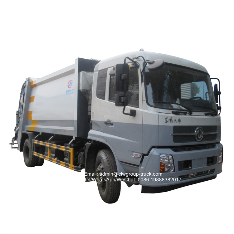 dongfeng tianjin 12 tons refuse compactor garbage truck