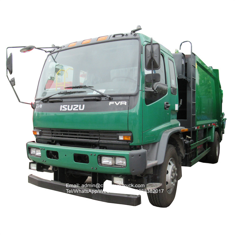 Isuzu 240hp 15tons waste compactor trucks