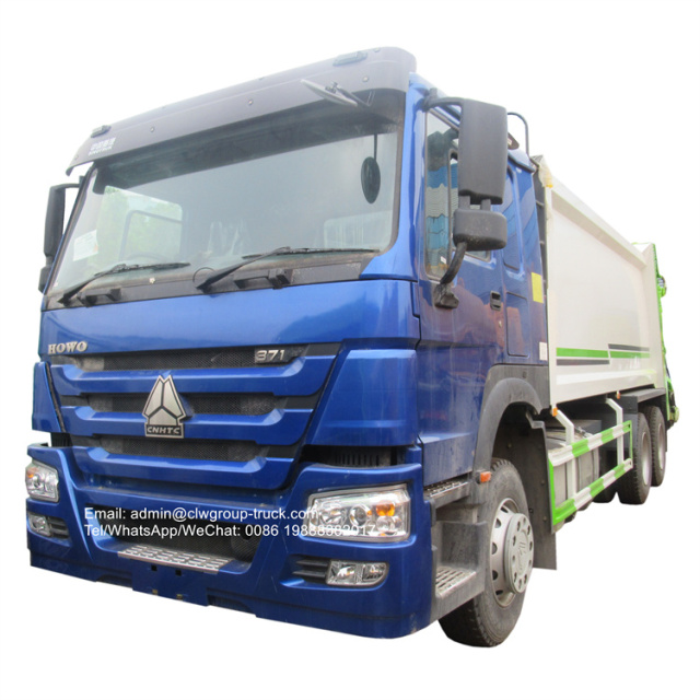 howo 18m3 waste compactor truck
