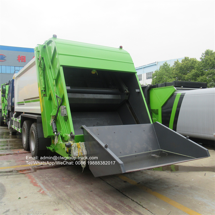 howo 18m3 waste compactor truck