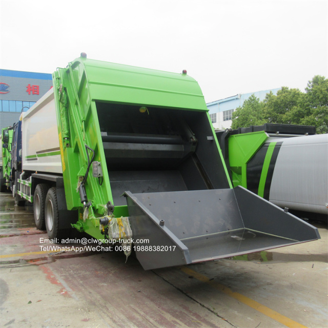 howo 18m3 waste compactor truck